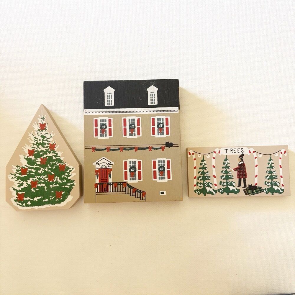 The Cat's Meow Village Colonial Virginia Christmas Dulany House 1990 Signed